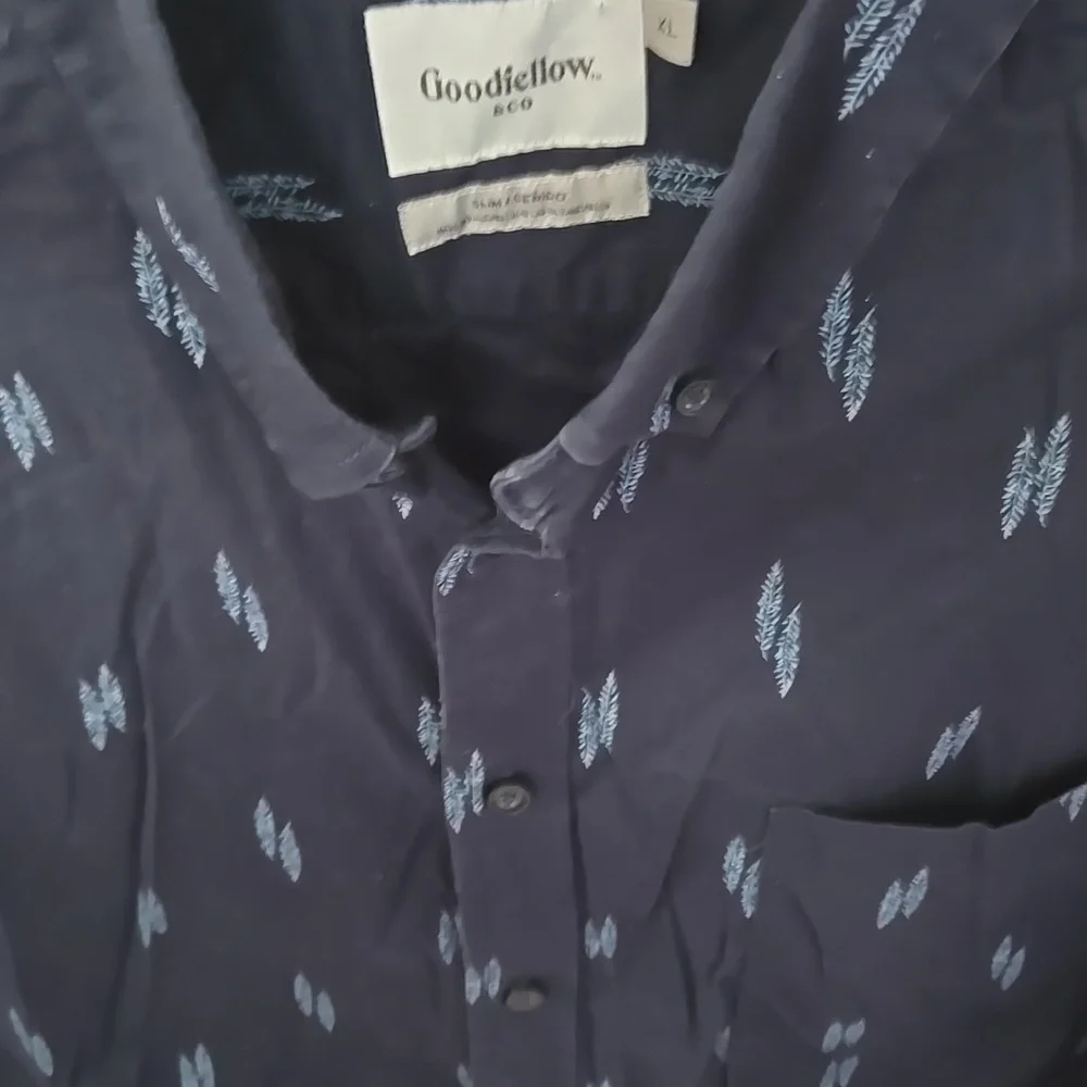 Goodfellow & Co. Blue With Print Design Shirt - Picture 5 of 10